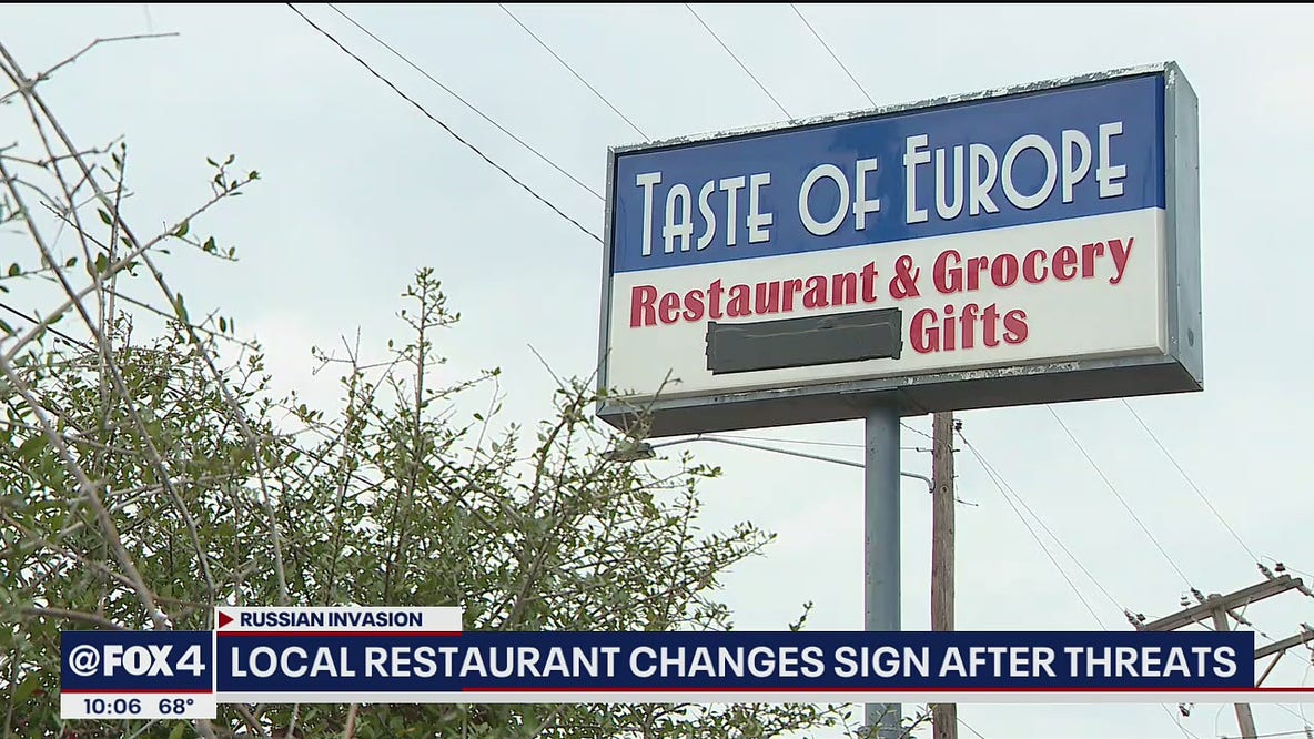 Arlington restaurant covers 'Russian' in their sign after receiving threats